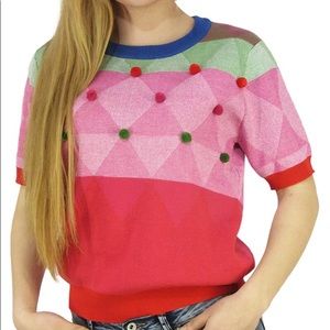 Sz M Pepaloves Pom Pom Sweater
